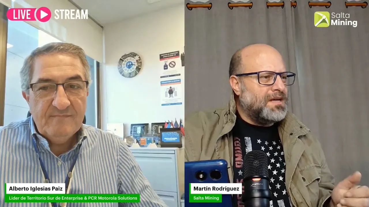 Alberto Iglesias Paiz, de Motorola Solutions, en diálogo con a Martín Rodríguez.